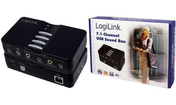LogiLink 7.1 USB Sound Box, 8-Kanal , schwarz (11112077)
