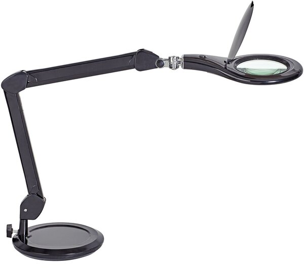 Lupenleuchte MAULmakro, 8W, schwarz LED-Leuchte Standfuß