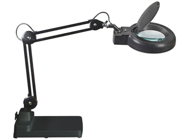 Lupenleuchte MAULviso 6Watt schw. LED-Leuchte Standfuß