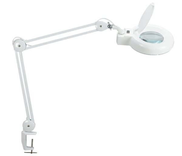 Lupenleuchte MAULviso 6Watt ws LED-Leuchte Klemmfuß