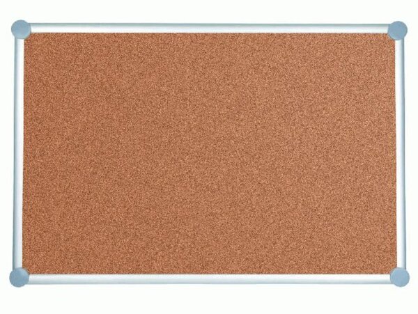 Pinnboard 2000 MAULpro 60/90 gr Kork Alurahmen graue Ecken