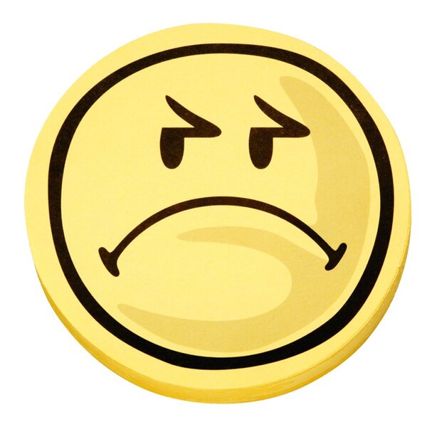 MAGNETOPLAN Bewertungssymbole Smilies negativ, rund Durchmesser: 100 mm, Farbe: