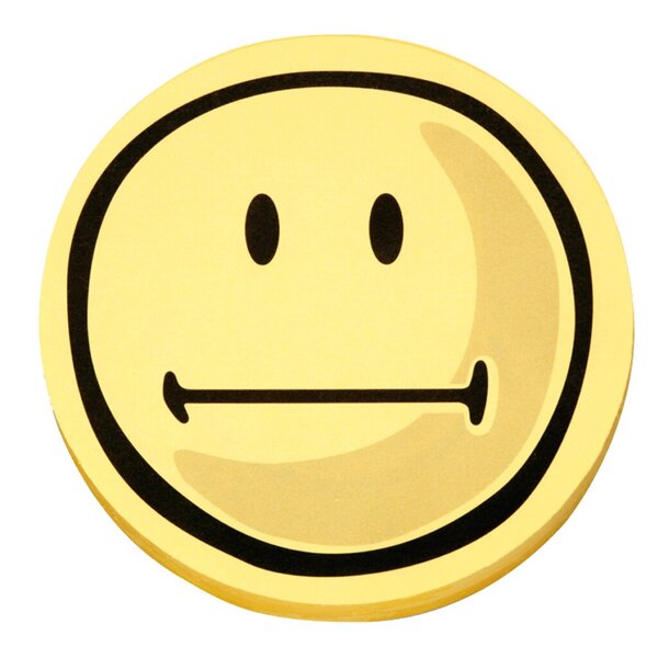 MAGNETOPLAN Bewertungssymbole Smilies neutral, rund Durchmesser: 100 mm, Farbe: