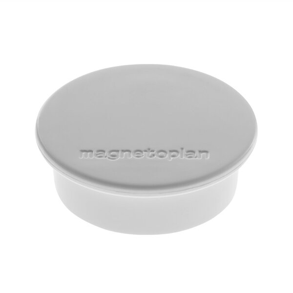 MAGNETOPLAN Discofix Rundmagnet "color", grau mit Vollkern-Ferrit Ausstattung, 