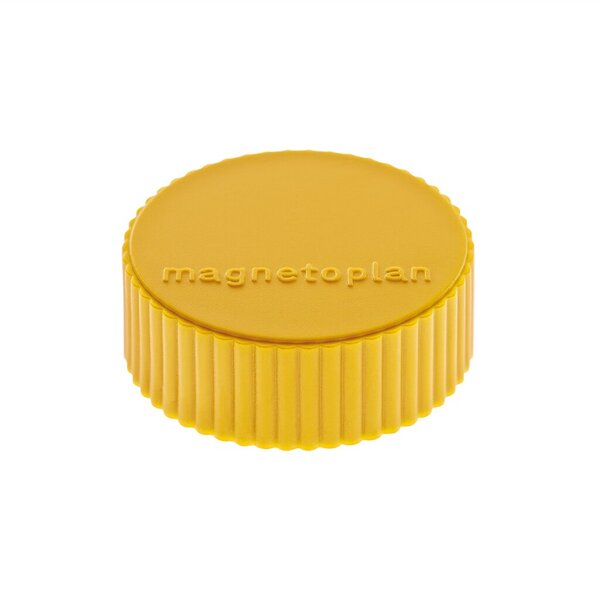 MAGNETOPLAN Discofix Rundmagnet "magnum", gelb mit Vollkern-Ferrit Ausstattung,