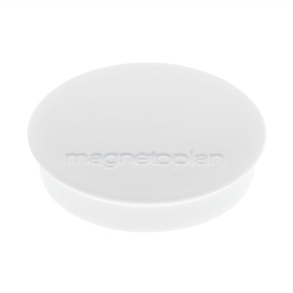 MAGNETOPLAN Discofix Rundmagnet "standard", weiß mit Vollkern-Ferrit Ausstattun