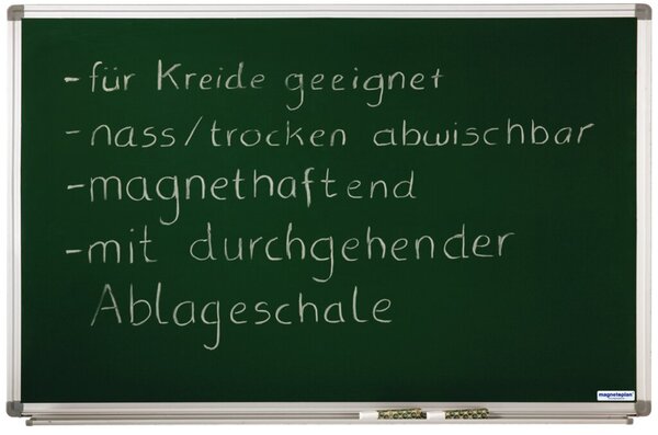 MAGNETOPLAN Kreidetafel SP (B)600 x (H)450 mm zum Beschreiben mit Kreide, magne
