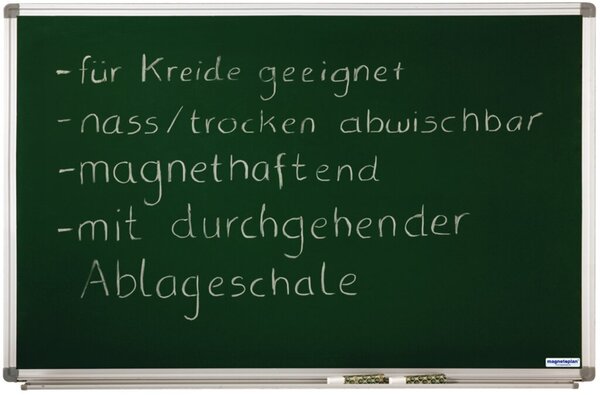 MAGNETOPLAN Kreidetafel SP (B)900 x (H)600 mm zum Beschreiben mit Kreide, magne
