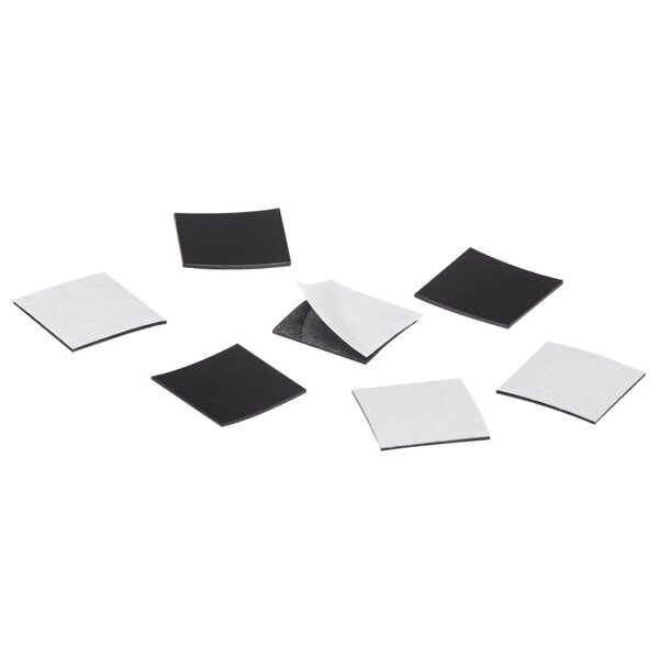 MAGNETOPLAN Takkis im Blister, selbstklebend, schwarz magnethaftende Plättchen 