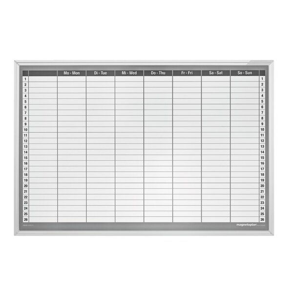 MAGNETOPLAN Wochenplaner CC (B)925 x (H)625 mm - für den Markt: D - L - A - CH 