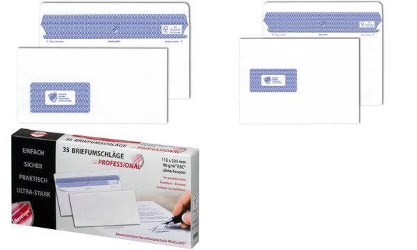MAILmedia Briefumschlag REVELOPE, 1 12 x 225 mm, mit Fenster (8703902) MAILmedia Briefumschlag REVELOPE, 1 12 x 225 mm, mit Fenster (8703902)