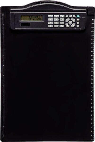 MAUL A4 Clipboard Calculator Tasche Einfacher Taschenrechner Schwarz (23254-90)