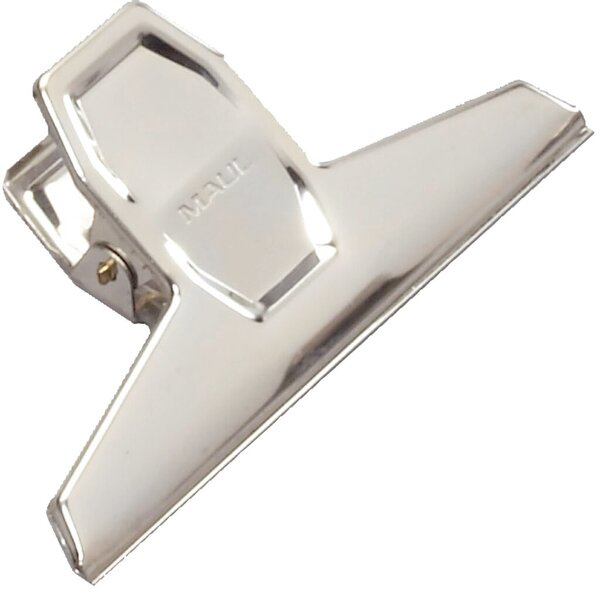 MAUL Briefklemmer MAULpro, Metall, nickel, Breite: 125 mm Klemmweite: 30 mm - 1
