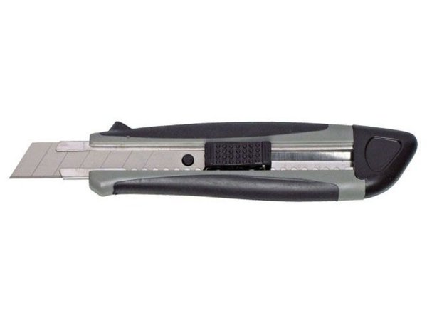 MAUL Cutter Softgrip, 18 mm, mit 2 Ersatzklingen gummierte Griffzone mit Rutsch