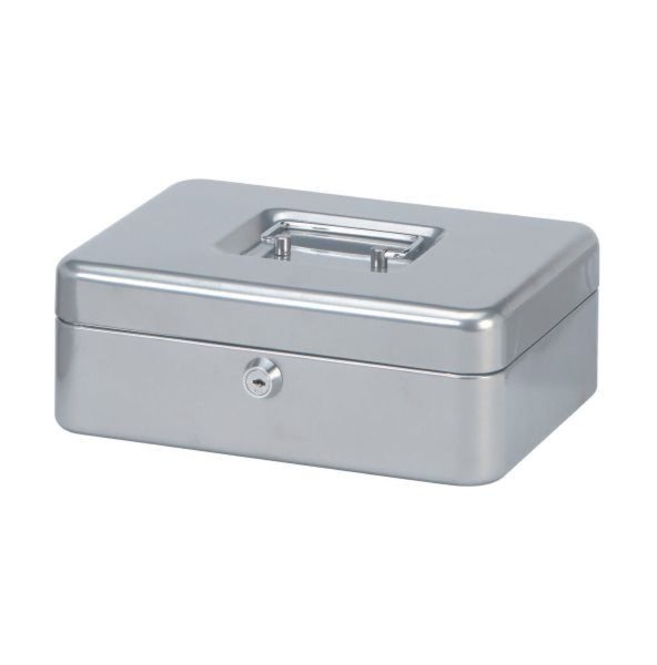 MAUL Geldkassette, silber, Maße: (B)250 x (T)191 x (H)88 mm (56113-95)
