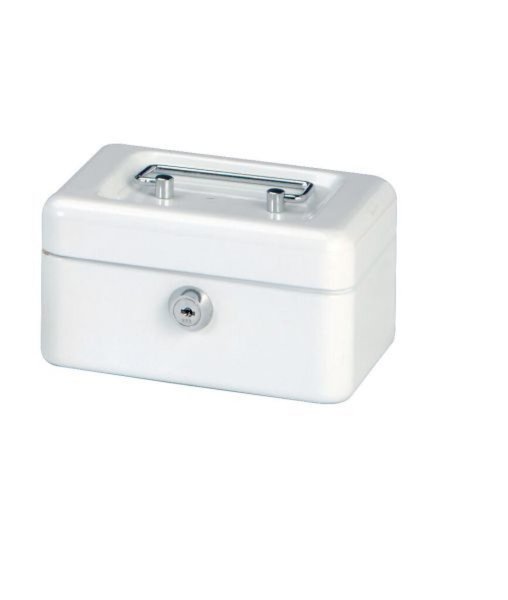 MAUL Geldkassette, weiß, Maße: (B)152 x (T)125 x (H)81 mm (56101-02)