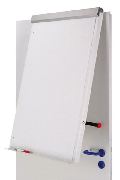 MAUL HEBEL Flip-Chart für Wand- oder Tür-Befestigung, silber magnethaftend, tra