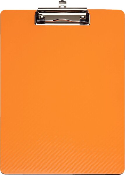 MAUL Klemmbrett MAULflexx, DIN A4, aus PP, orange / schwarz Klemmer an der kurz