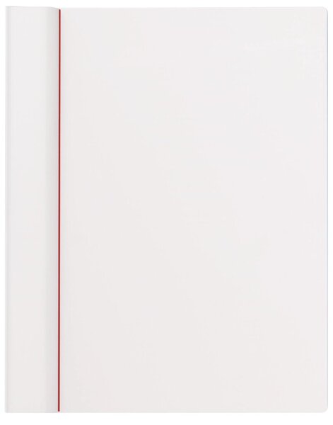 MAUL Klemmplatte aus Kunststoff, Klemmer an der langen Seite A4, weiß (23102-02