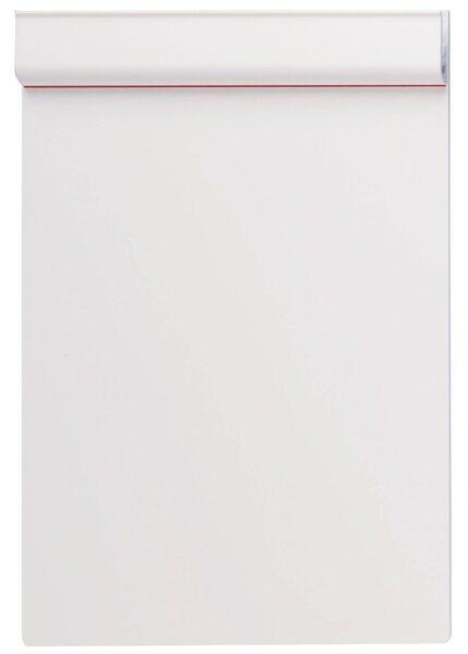 MAUL Klemmplatte aus Kunststoff, Klemmer an der kurzen Seite A3, weiß (23181-02