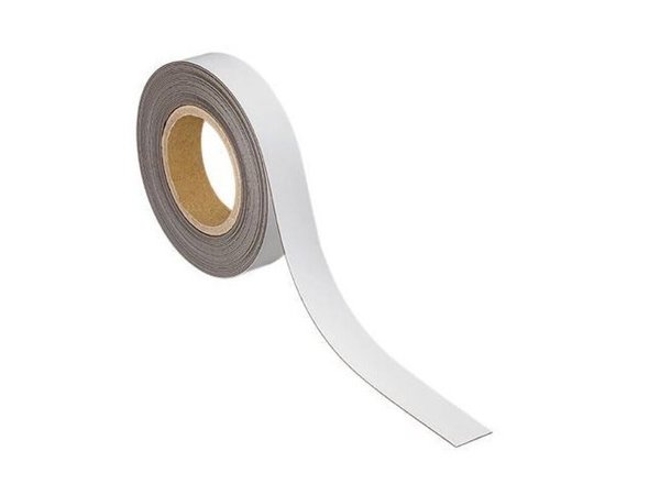MAUL Magnetband, 30 mm x 10 m, Dicke: 1 mm, weiß beschriftbares Kennzeichnungsb