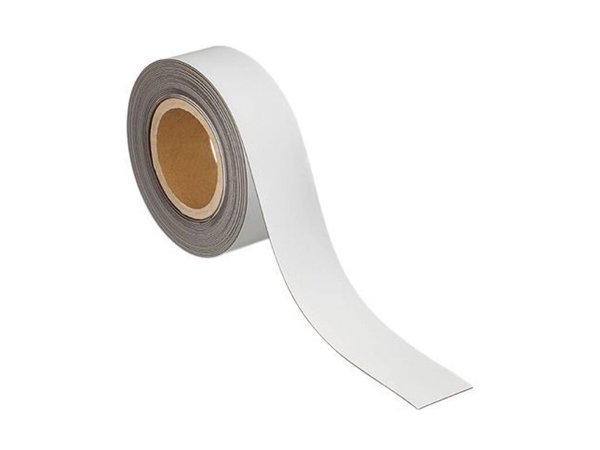 MAUL Magnetband, 50 mm x 10 m, Dicke: 1 mm, weiß beschriftbares Kennzeichnungsb