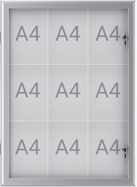 MAUL Schaukasten Excite alu 9x DIN A4