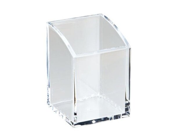 MAUL Stifteköcher Acryl, glasklar, Stärke: 5 mm Maße: (B)70 x (T)70 x (H)104 mm
