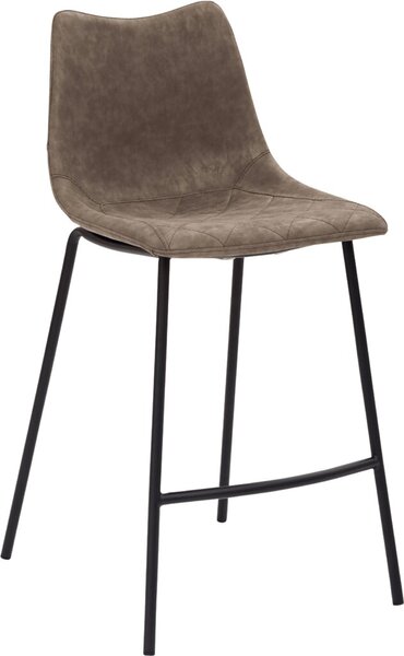 Tresenhocker 1175, 4-Fuß-Gestell schwarz, Kunstleder Vintage Look