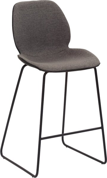 Tresenhocker 1176 Kufengestell schwarz gepolsterte Sitzschale, innen Stoff