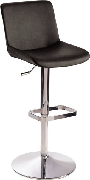 Bar-/Tresenhocker 1235G Gestell Chrom schlamm gepolsterte Sitzschale