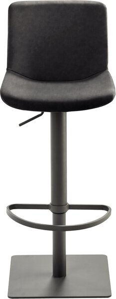 Bar-/Tresenhocker 1287 Gestell grau gepolsterte Sitzschale schwarzgrau