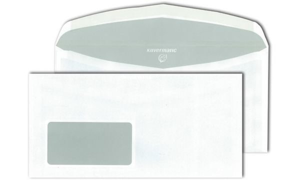 MAYER KUVERT MAILmedia Briefumschlag Kuvermatic, 120 x 235 mm Offset weiß, 80 g