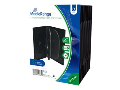 MEDIARANGE DVD Leerbox MediaRange 5er DVD Box 5  Stück