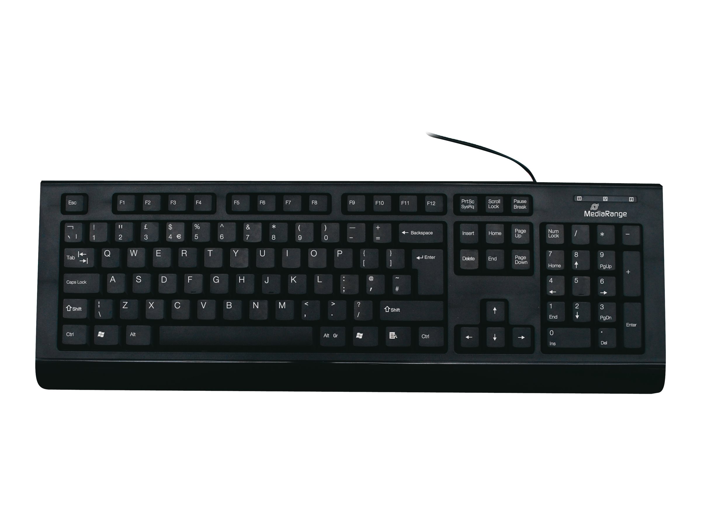 MEDIARANGE MEDIAR STANDARD KEYBOARD BLACK