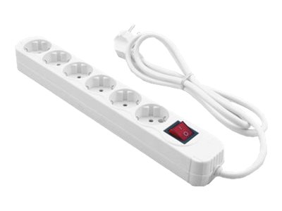 MEDIARANGE MRCS206 - Verlängerungsschnur - 6 Ausgangsstecker - 1,4 m (MRCS206)