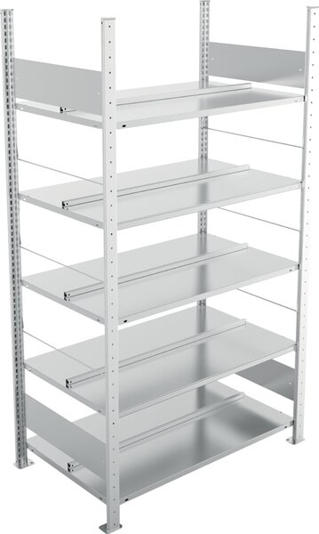 Bürogrundregal 1850 x 1000 x 600 mm S3 Büro Steck Compact