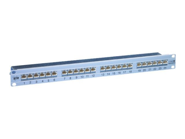 METZ CONNECT BTR Switch Patchfeld E-DAT C6A, Cat.6A (ISO), 24 Port, 19