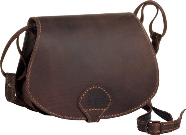 MIKA Damentasche ALLISON, aus Sattelleder, dunkelbraun matt