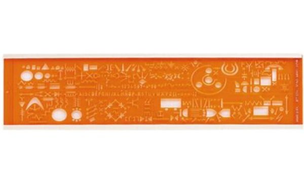 MINERVA Schriftschablone Electrogra phe, 13 A, NF Norm (334690800)