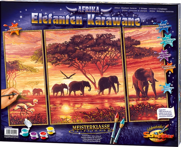 MNZ - Elefanten-Karawane (Triptychon), Nr: 609260455