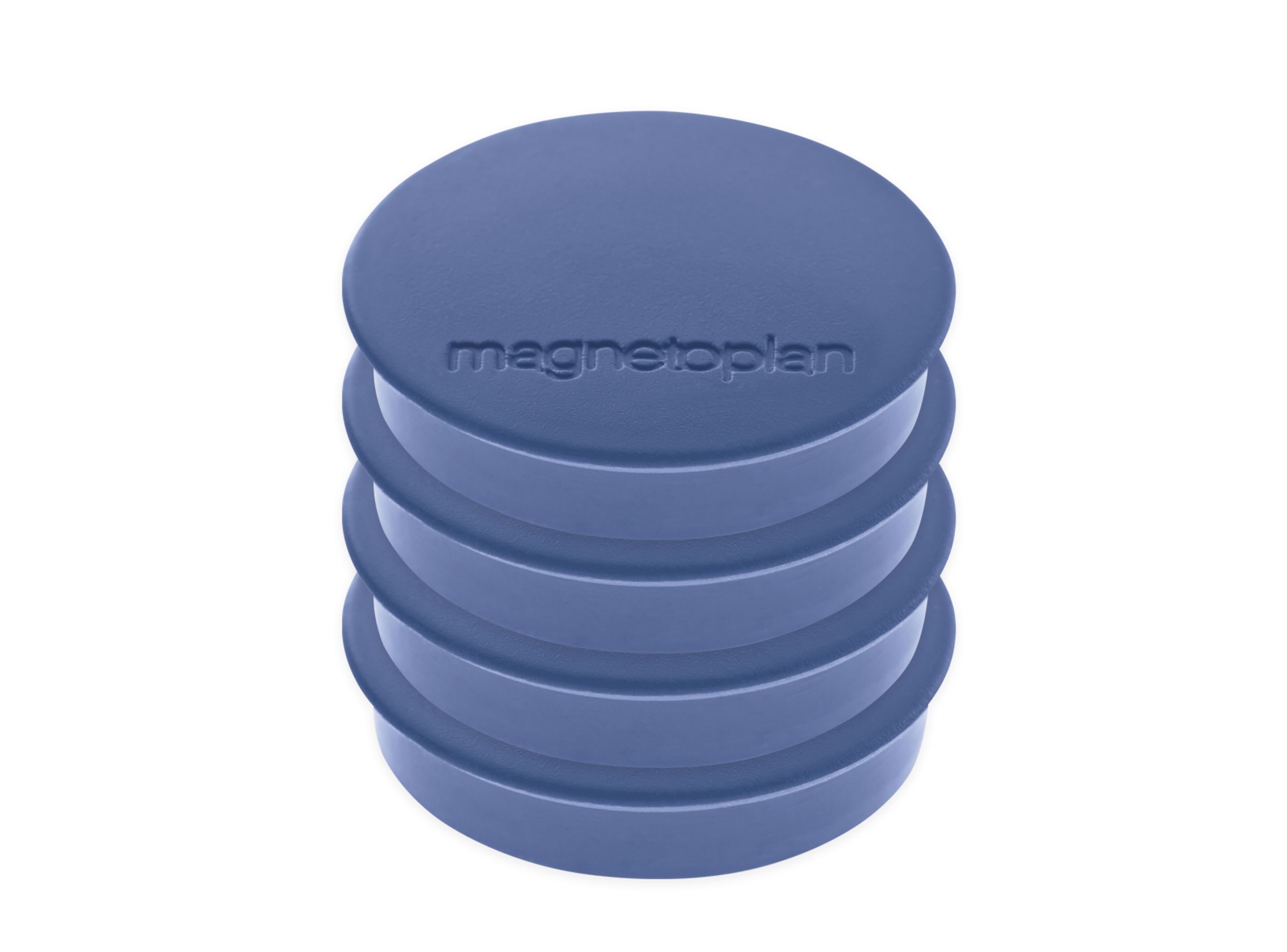 Magnete Discofix Standard geblister dunkelblau, 30 mm, 4 Stück