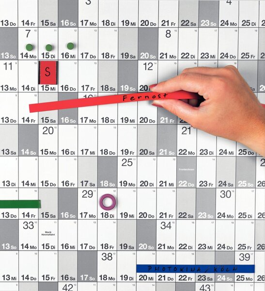 Magnetoflexband 1000x10mm rot zuschneidbar, beschriftbar