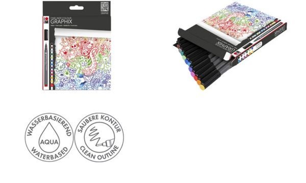 Marabu Fineliner COLOUR GRAPHIX, D OODLE SUPREME, 12er (57201777)
