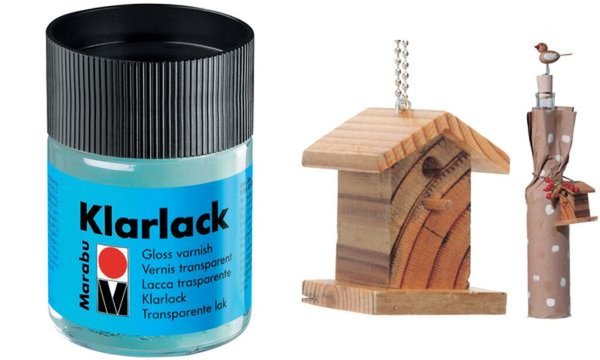 Marabu Klarlack, hochglänzend, 50 m l, im Glas (57200320)
