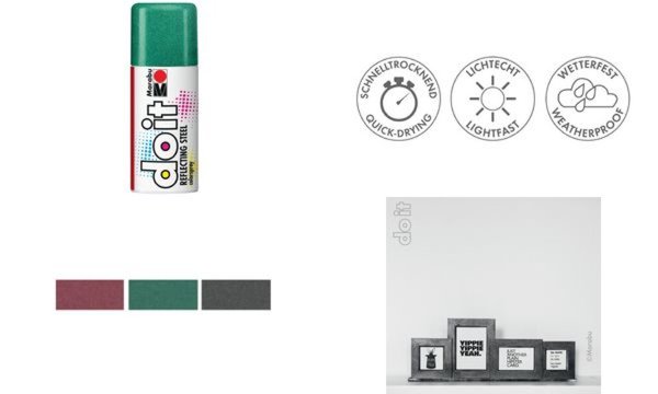 Marabu Sprühfarbe do it REFLECTING STEEL, reflex schwarz (57201917)