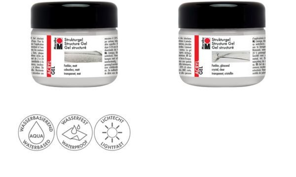 Marabu Strukturgel, 225 ml, farblos glänzend (57201763)