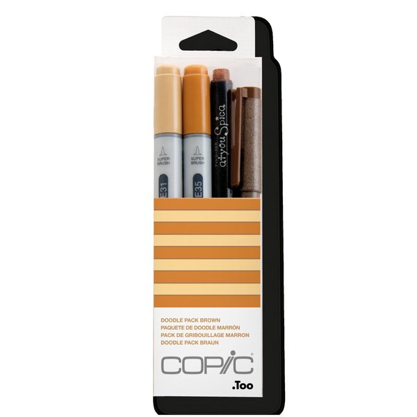 Marker Copic Doodle Pack braun 4 St 
