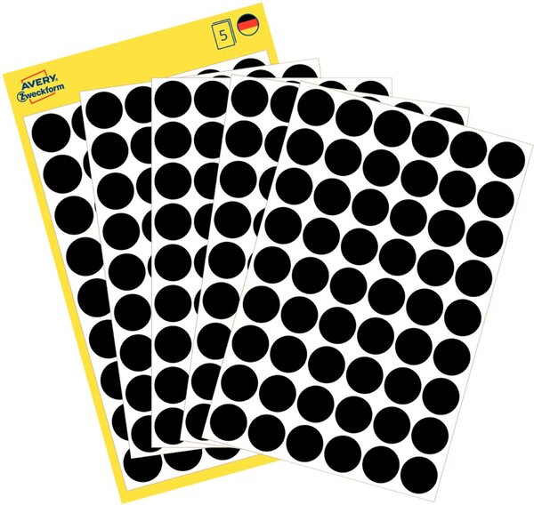 Markierungspunkte, schwarz, 12mm 