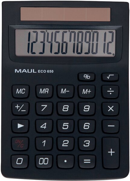 Maul Tischrechner ECO 650 12-stellige LCD-Anzeige,
